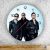 Depeche Mode - okrúhle sklenené nástenné hodiny