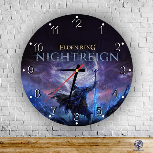 Elden Ring Nightreign okrúhle sklenené nástenné hodiny