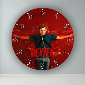 Dexter - okrúhle sklenené nástenné hodiny