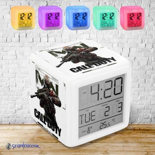Call of Duty Vojak meniace farbu svetelný budík