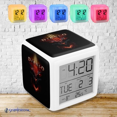 Diablo meniace farbu svetelný budík