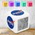 Nasa logo meniace farbu svetelný budík