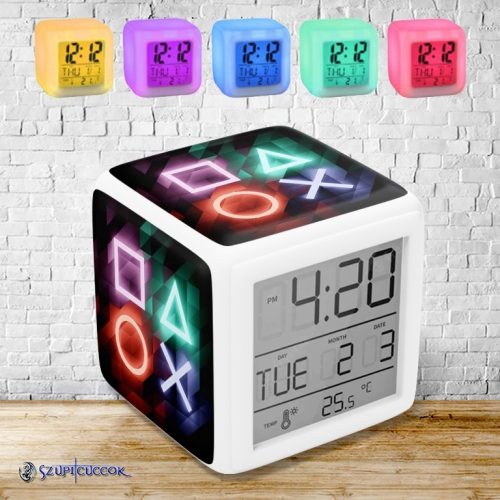 Playstation Ikony meniace farbu svetelný budík
