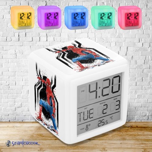Marvel Spiderman svetelný budík