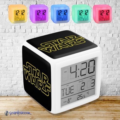 Star Wars logo svetelný budík