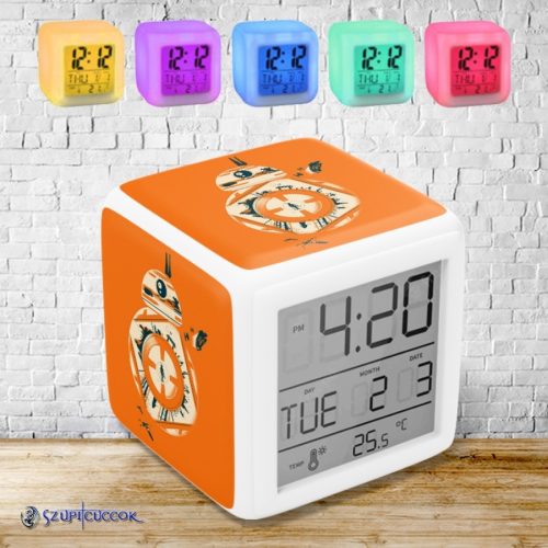Retro BB8 svetelný budík