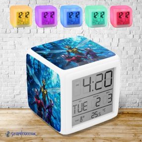 Ant-Man a Wasp a Cassie kvantový svet svetelný budík