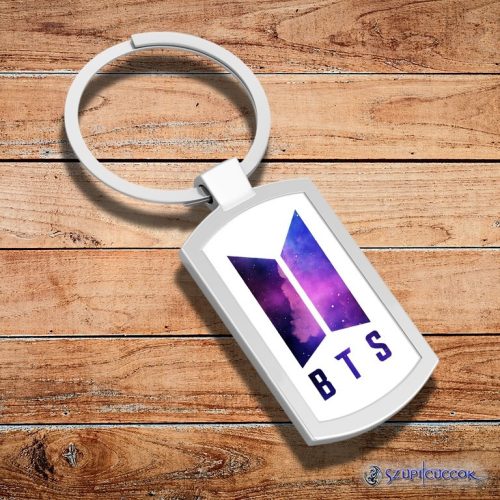 BTS Galaxy logo kovová kľúčenka