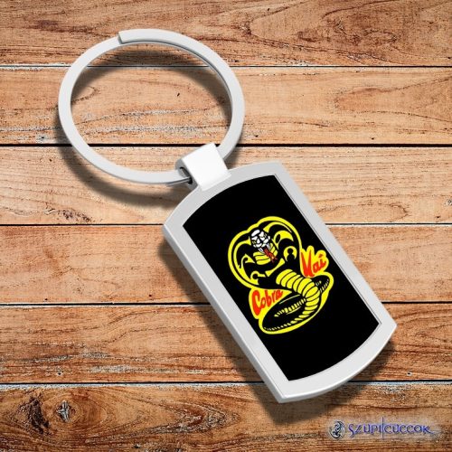 Cobra Kai Logo kovová kľúčenka