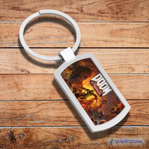 Doom - Eternal kovová kľúčenka