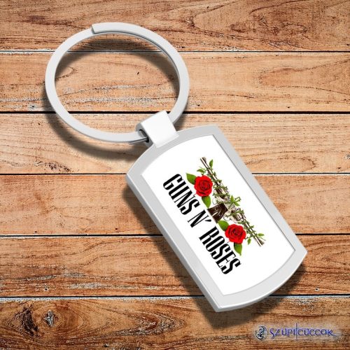 Guns N’ Roses logo kovová kľúčenka