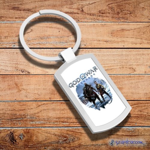 God of War - Ragnarök - Kratos a Atreus kovová kľúčenka