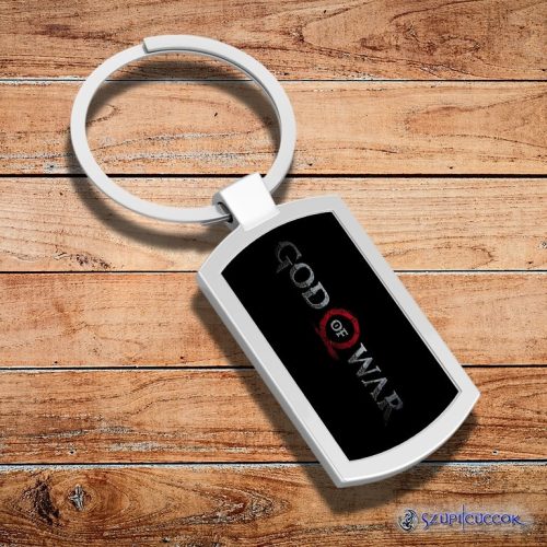 God of War logo kovová kľúčenka