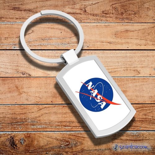 Nasa logo kovová kľúčenka