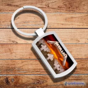 Metallica - Master of Puppets kovová kľúčenka