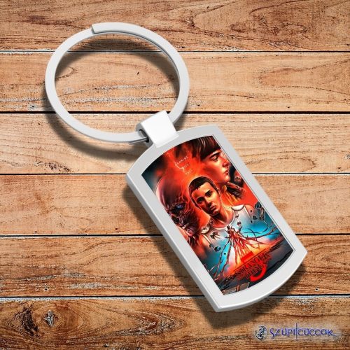 Stranger Things S05 kovová kľúčenka