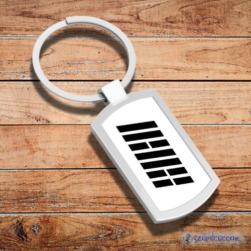 iKon logo band kovová kľúčenka