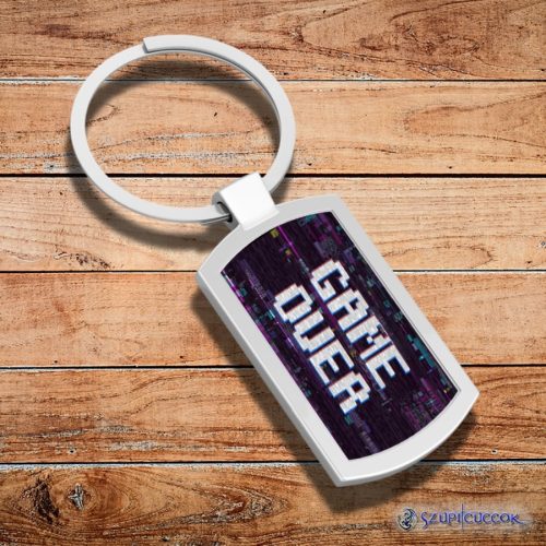 Game over pixel kľúčenka