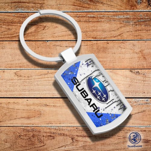 Subaru splash kovová kľúčenka