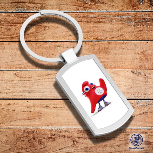 Olimpiáda 2024 - Maskot Frígov - kovová kľúčenka