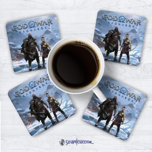 Súprava podložiek pod poháre God Of War - Ragnarök (4ks)