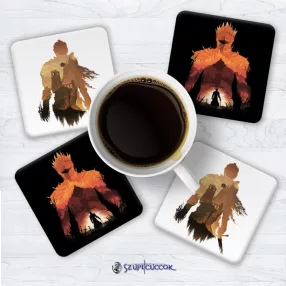   Súprava podložiek pod poháre Dark Souls Lord of Cinder (4ks)