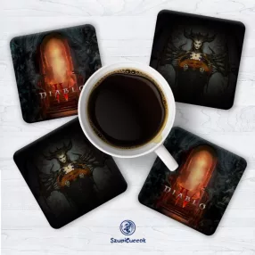 Súprava podložiek pod poháre Diablo IV. Gate (4ks)