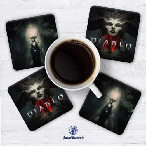 Súprava podložiek pod poháre Diablo IV. dark Lilith (4ks)