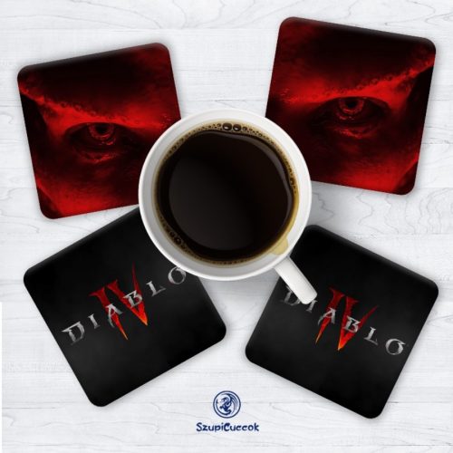 Súprava podložiek pod poháre Diablo IV. Lilith eyes (4ks)