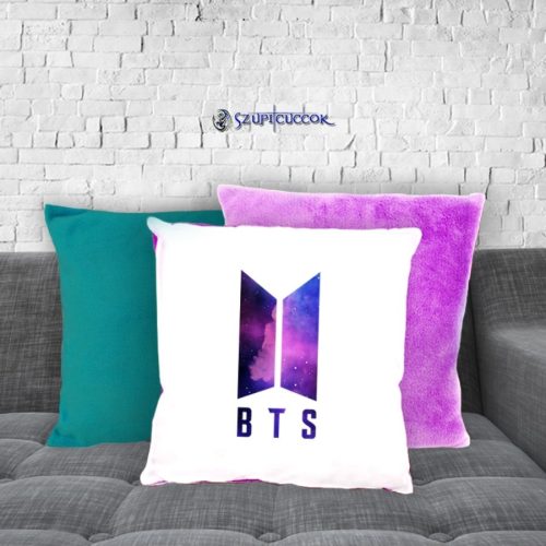 BTS Galaxy logo plyšová obliečka na vankúš (viac farieb)