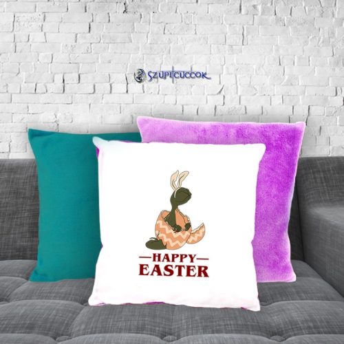 Happy Easter plyšová obliečka na vankúš (viac farieb)