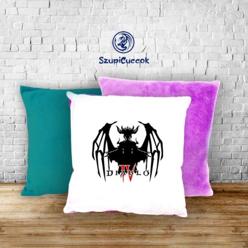 Diablo logo plyšová obliečka na vankúš (viac farieb)