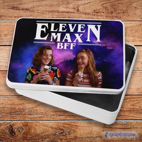 Stranger Things - Eleven a Max BFF kovový sendvičový box (úložný box)