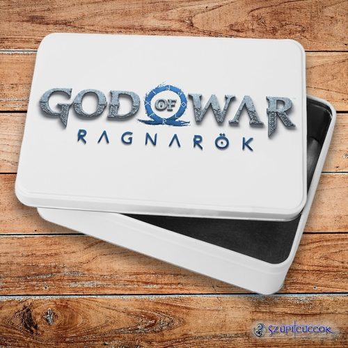 God of War - Ragnarök logo kovový sendvičový box (úložný box)