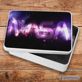 Nasa - Vesmír kovový sendvičový box (úložný box)
