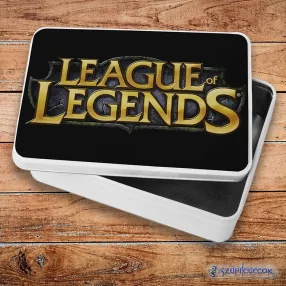  League Of Legends logo kovový sendvičový box (úložný box)