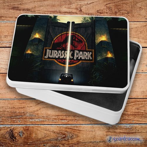 Jurassic Park - Brána kovový sendvičový box (úložný box)