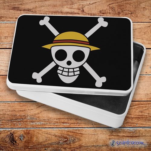 One Piece - Lebka kovový sendvičový box (úložný box)