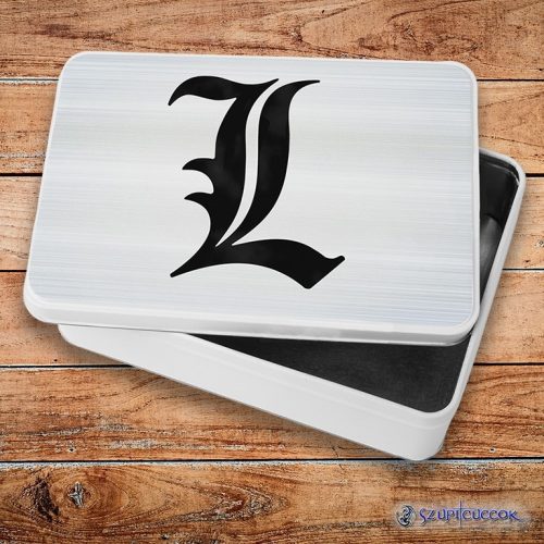 Death Note - L symbol kovový sendvičový box (úložný box)
