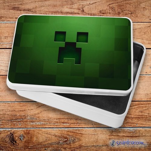 Minecraft - Creeper kovový sendvičový box (úložný box)
