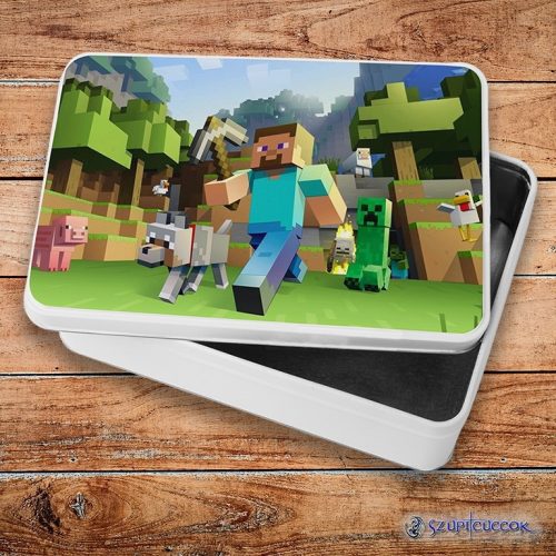 Minecraft - Steve kovový sendvičový box (úložný box)