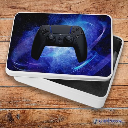 PS5 - Black and blue kovový sendvičový box (úložný box)