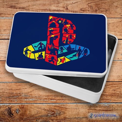 Playstation hry kovový sendvičový box (úložný box)