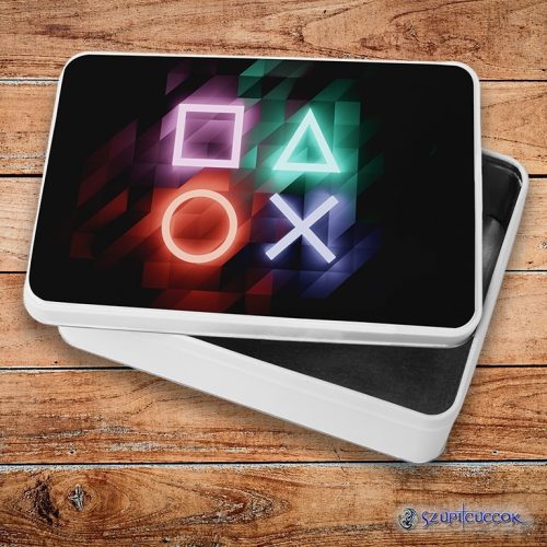 Playstation Ikony kovový sendvičový box (úložný box)