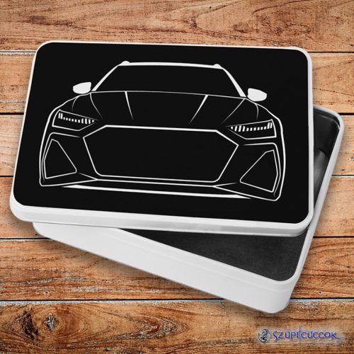 Športové auto lineart kovový sendvičový box (úložný box)