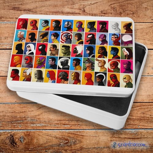 Marvel klasické postavy kovový sendvičový box (úložný box)