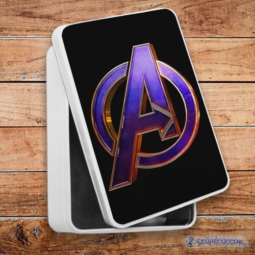 Marvel Avengers logo kovový sendvičový box (úložný box)