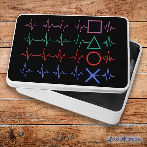 Playstation heartbit kovový sendvičový box (úložný box)