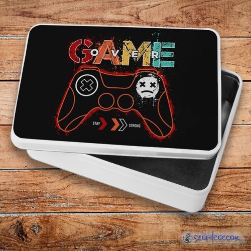 Playstation Game over kovový sendvičový box (úložný box)