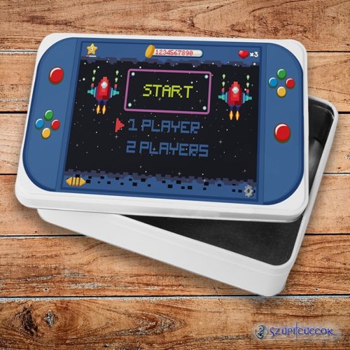 Retro space gamer kovový sendvičový box (úložný box)